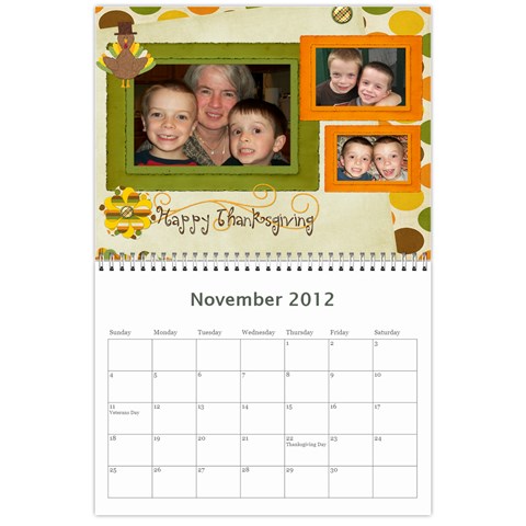 Calendar Mom D 2012 By Andrea Nov 2012