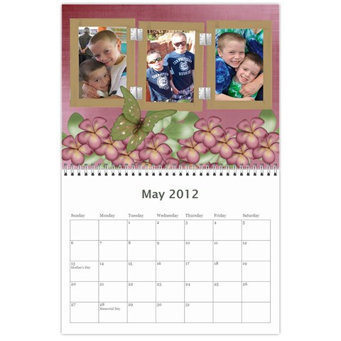 Calendar Mom D 2012 By Andrea May 2012