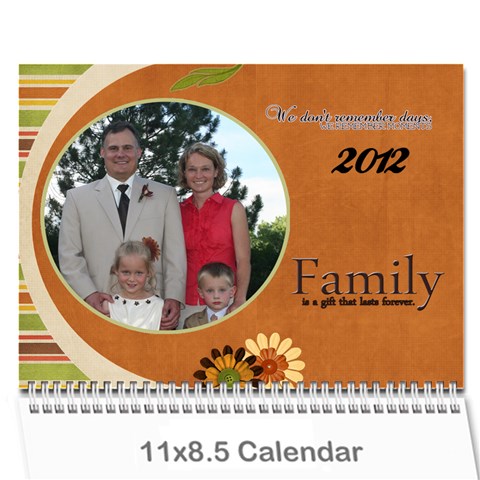 Calendar 2012 By Marion Gates Cover