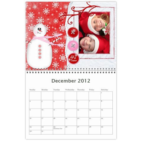 Calendar 2012 By Marion Gates Dec 2012