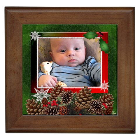 Christmas Framed Tile By Lil Front