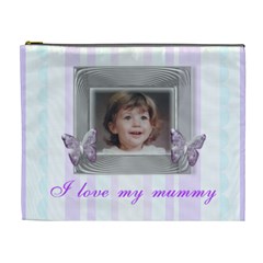 Mommys Angel stripe cosmetic bag (7 styles) - Cosmetic Bag (XL)