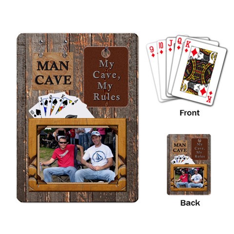 Man Cave Playing Cards By Lil Back