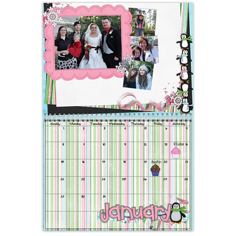 Gambell Family 2012 Calendar By Shanell Jan 2012