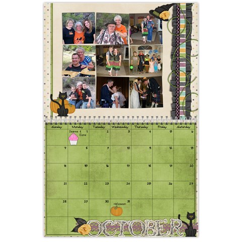 Gambell Family 2012 Calendar By Shanell Oct 2012