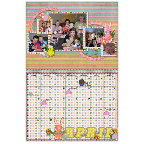 Gambell Family 2012 Calendar By Shanell Apr 2012