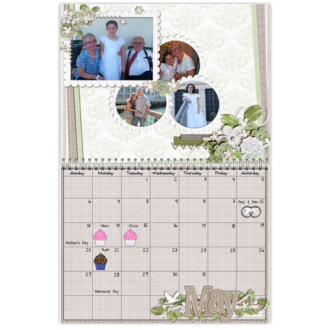 Gambell Family 2012 Calendar By Shanell May 2012