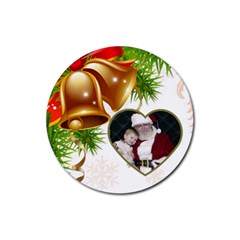 Christmas Bell Coaster - Rubber Coaster (Round)