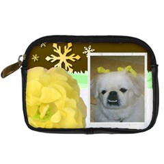 yellow rose leather camera case - Digital Camera Leather Case