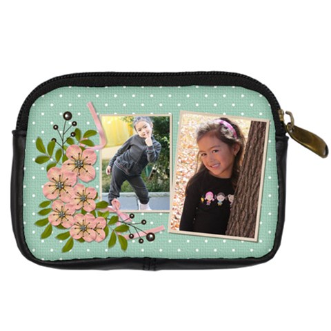 Digital Camera Leather Case : Garden Of Flowers2 By Jennyl Back