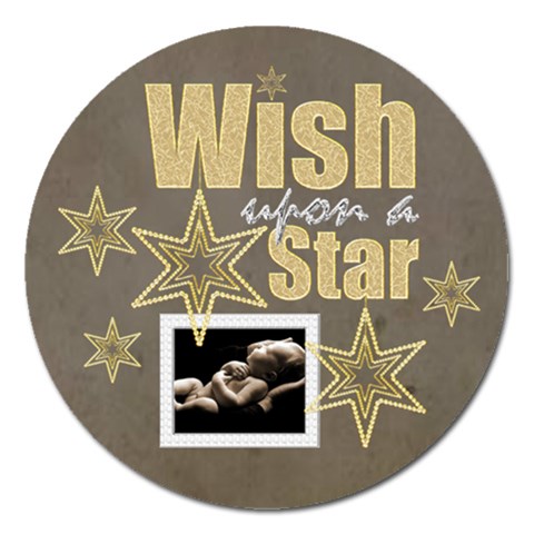 Wish Upon A Star 5 Inch Magnet By Catvinnat Front
