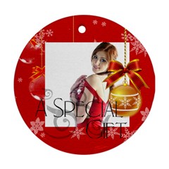 xmas  - Round Ornament (Two Sides)