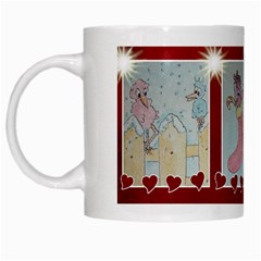 Pink Bird Christmas mug - White Mug