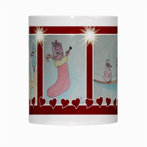 Pink Bird Christmas Mug By Trine Center