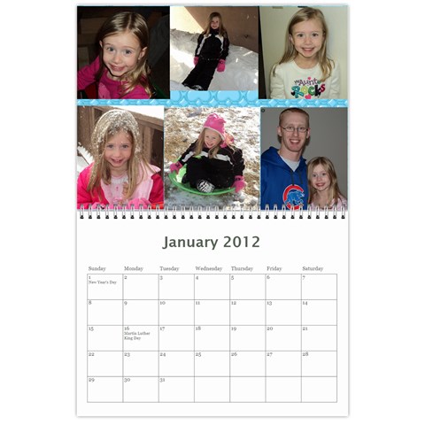 Calendar By Mandy Morford Jan 2012