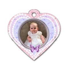Shabby chic I love you heart dog tag - Dog Tag Heart (Two Sides)