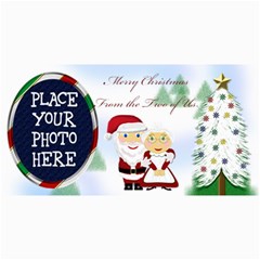 Mr&Mrs Claus Christmas Card 8 x4  - 4  x 8  Photo Cards