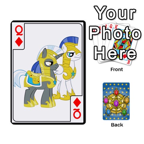 Queen My Little Pony Friendship Is Magic Season 1 Playing Card Deck By K Kaze Front - DiamondQ