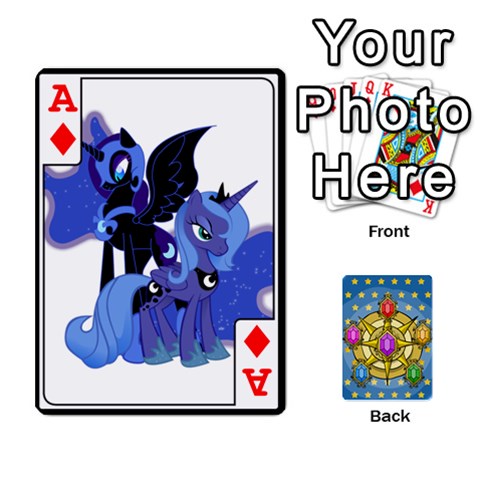 Ace My Little Pony Friendship Is Magic Season 1 Playing Card Deck By K Kaze Front - DiamondA