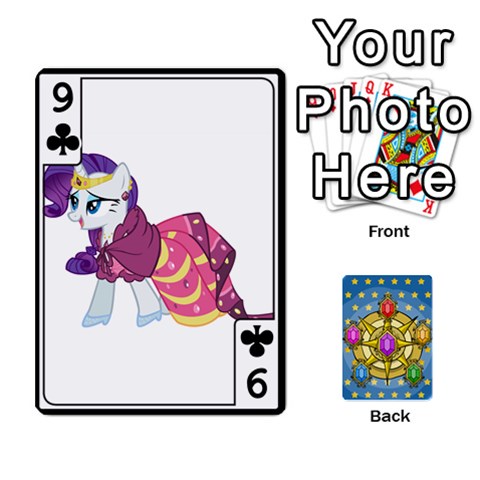 My Little Pony Friendship Is Magic Season 1 Playing Card Deck By K Kaze Front - Club9