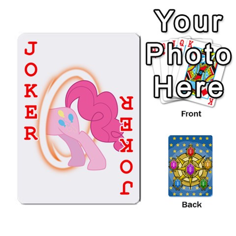 My Little Pony Friendship Is Magic Season 1 Playing Card Deck By K Kaze Front - Joker2