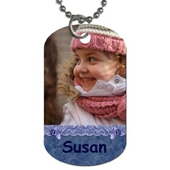 Blue Frill Dog Tag (2 Sided)