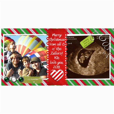 2011 Christmas Card By Aliciazeller 8 x4  Photo Card - 9