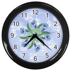 Blue Flower Clock