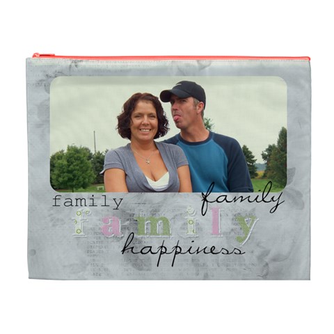 Xl Cosmetic Bag Family By Laurrie Front