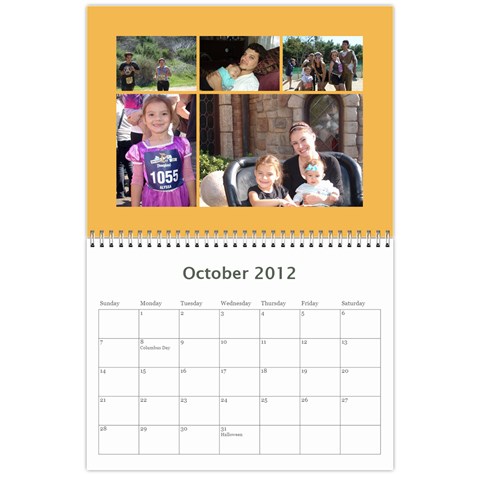 Nunezfamilycalendar By Becky Oct 2012