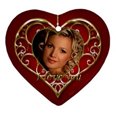 Love Heart Ornament - Ornament (Heart)