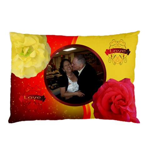 Lover s  Pillow Case By Kim Blair Back