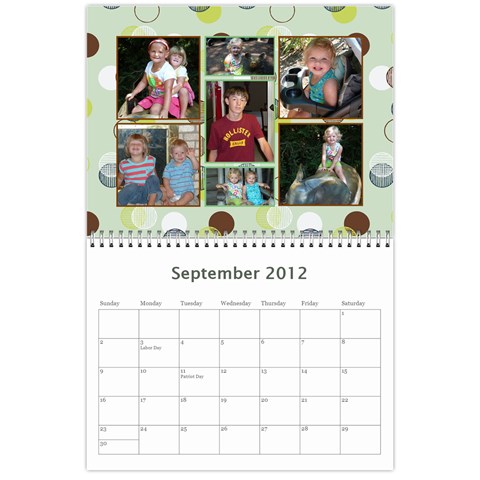 Calendar 2012 By Ryan Rampton Sep 2012