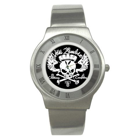 Zombie King Mark Black : Steel Watch By Von Zombie ™©® Front