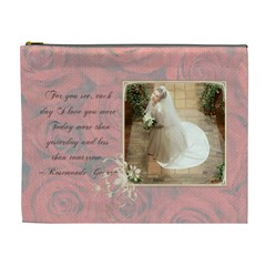 Roses in Bloom Wedding Cosmetic Bag (7 styles) - Cosmetic Bag (XL)