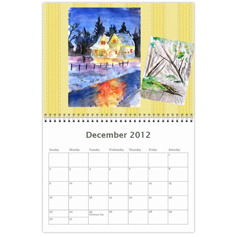 2012 Calendar By Jiji Li Dec 2012