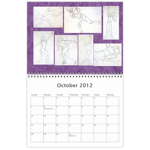 2012 Calendar By Jiji Li Oct 2012