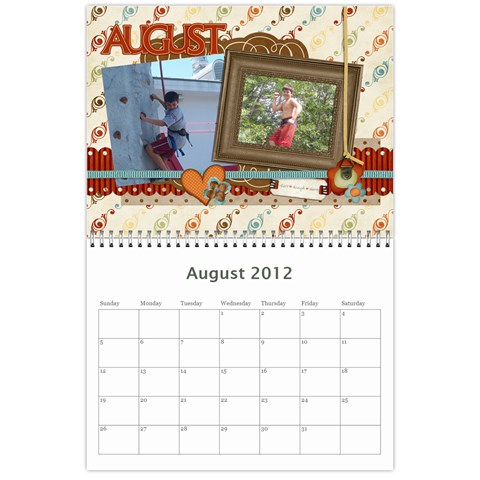 Calendar By Lenette Aug 2012