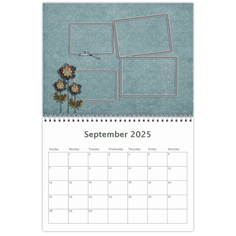 Wall Calendar 11 X 8 5 : Cherished Memories By Jennyl Sep 2025