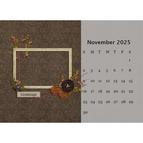 Desktop Calendar 8 5  X 6  Cherished Memories By Jennyl Nov 2025