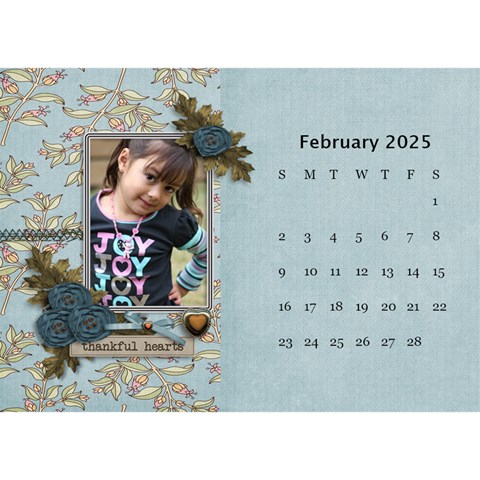 Desktop Calendar 8 5  X 6  Cherished Memories By Jennyl Feb 2025