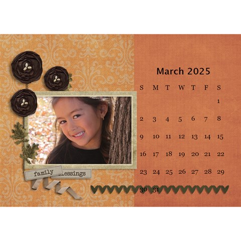 Desktop Calendar 8 5  X 6  Cherished Memories By Jennyl Mar 2025