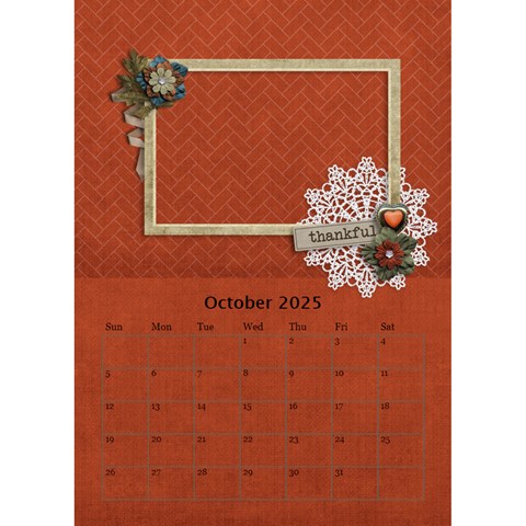 Desktop Calendar 6  X 8 5 : Cherished Memories By Jennyl Oct 2025