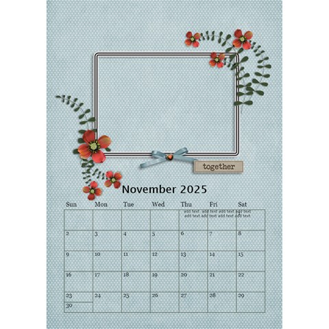 Desktop Calendar 6  X 8 5 : Cherished Memories By Jennyl Nov 2025