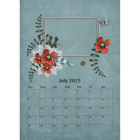 Desktop Calendar 6  X 8 5 : Cherished Memories By Jennyl Jul 2025