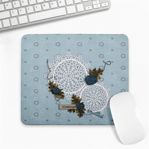 Large Mousepad: Blessings By Jennyl Front