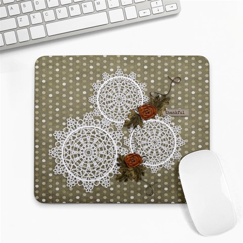 Large Mousepad: Thankful 13 By Jennyl Front