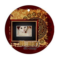 memory pet - Round Ornament (Two Sides)