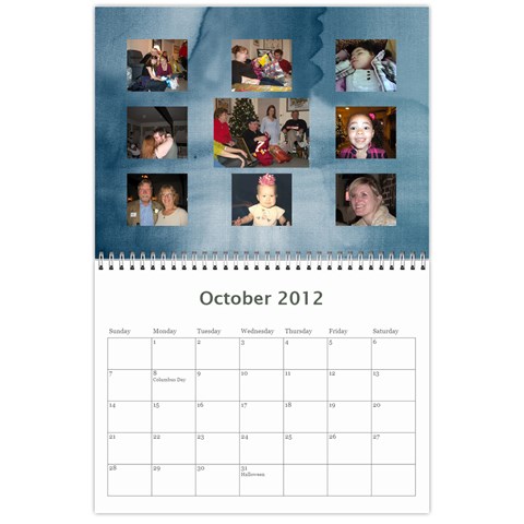 Calendar 2012 This Is It By Bertie Oct 2012