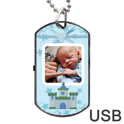 Little Prince Dog Tag Usb Flash (2 Sides) By Lil Back